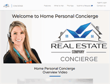 Tablet Screenshot of homepersonalconcierge.com